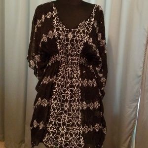 Sheer top with sequins